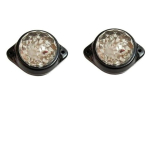 2-pakk &uuml;mmargused LED-tagumised k&uuml;ljevalgustid 24V haagissuvilale, matkabussile, veoautole, haagisele (Selge)