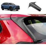 Tagaklaasi C-piilari k&uuml;ljetiiva kolmnurkne kate Sisekate &Uuml;hilduv Toyota RAV4 2024 2023 2022 2021 2020 2019 V&auml;line Auto Tarvik ABS 2 TK(L&auml;ikiv Carbon Fiber Style