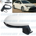 Right Side For Toyota Corolla  US Version 3 P White Painted Heated Mirror Assembly Car accessories