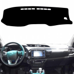 Toyota Hilux SR5 4x4 REVO Hi-Rider AN120 AN130 2016- Armatuurlaua katte matt P&auml;ikesekaitsematt Vaip Auto lisatarvikud Black(Black Edge)
