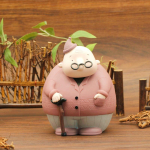 Vanaisa ja vanaema vin&uuml;&uuml;list hoiup&otilde;rsas laua kaunistus Armastusega kaasas k&auml;ima Yst&auml;v&auml;np&auml;eva kinkekarp kogumiseks M&uuml;ndid raha s&auml;&auml;stmiseks