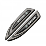 1 tk 3D metallist embleem Auto k&uuml;lgtiiva kleebis Kere kaunistuskleebis Skoda Octavia VII Rapid Fabia Superb Karoq Kamiq A7 A5 jaoks For Skoda pruun
