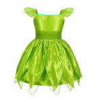 T&uuml;drukute TinkerBelli kost&uuml;&uuml;m Halloweeni kost&uuml;&uuml;m lastele Roheline TinkerBelli peokleit Haldjapreili Cosplay Karnevali pidu Tag 100cm ( 2-3T)