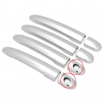 For Chevrolet chevy Daewoo Nubira 2004-2009 ABS Chrome Side Door Handle Cover & Door Bowl Cover Car Styling 2005 2006 2007 2008 2 Keyholes Handle