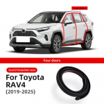 Uksetihendi helisummutuskomplekt Toyota RAV4 jaoks - 2024 2025 Kummist ilmastikukindel tuulet&otilde;mbekate Tihendiriba Tuulem&uuml;ra komplekt Katteriba front rear door