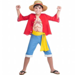 Laste anime cosplay kost&uuml;&uuml;m - Piraat Kaelkirjak Poiss Kost&uuml;&uuml;mid Lihaste Disain Laste Cosplay &Uuml;likonnad Anime Tegelaste F&auml;nnidele 135 150cm