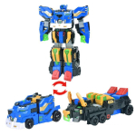 2 &Uuml;hes Mini Force V Rangersi Transformatsioonirobot Autoks M&auml;nguasjad Tegevuskujud Mini Force X Deformatsioonidinosauruse Robotm&auml;nguasi blue