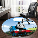 Thomas the Tank Engine toolimatt &Uuml;mmargune vaip-Kontori vaip, Masinpestav, Libisemiskindel, Sobib elutubadesse, Magamistubadesse 120cm gray