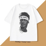 Neymar Ameerika Jalgpalli T&auml;ht Prindiga T-s&auml;rk Meeste Puuvillane L&uuml;hikeste Varrukatega T-s&auml;rk Unisex Athleisure Prindiga Moodne &Uuml;lem&otilde;&otilde;duline Vabaaja T-s&auml;rk S valge
