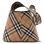 Burberry Press-kinnitusega Eemaldatav V&auml;ike Kott Puuvillane Ostukott &Otilde;lakott Naiste kotid Beež 80946781 Basic Set (Bag+Dust Bag)