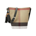 Burberry Klassikaline Ruuduline Reguleeritava &Otilde;larihmaga L&otilde;uendi ja Kanepi Kopp-kott Naiste &Otilde;lakott Pruun 39972841 Basic Set (Bag+Dust Bag)