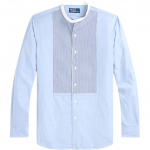 Polo Ralph Lauren SS24 Triibuline Seisva Kraega &Uuml;he n&ouml;&ouml;biga Vabaaja Pikkade Varrukate S&auml;rk Meeste s&auml;rgid Sinine MNPOWOV16823664-400 XL