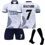 2223 Real Madrid Draak Eripakkumine S&auml;rgid Laste Jalgpallitreeningu &Uuml;likonna Komplekt 2XL