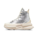 Converse Run Star Legacy CX Abrasion Resistant Height Increasing High top Canvas Shoes Women's Silver White A09900C 35.5