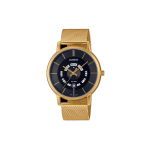 CASIO STANDARD Kvartsmehhanismiga Roostevabast terasest rihmaga K&auml;ekell Meeste Kellad Must sihverplaat MTP-B135MG-1AV Black Dial black