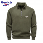 Reebok 2026 Uus S&uuml;gis/Talv Tikandiga Poollukuga Kapuutsikas Stand-up Kraega Trendikas Mitmek&uuml;lgne Pl&uuml;&uuml;sist Meeste Kapuutsikas S