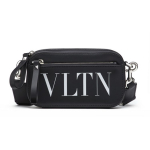 Valentino T&otilde;mblukuga Nahast Crossbody Rinnakott V&ouml;&ouml;kott V&auml;ikesed Meeste kotid Must VY0B0954WJW-0NI Basic Set (Bag+Dust Bag)