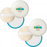 Shiseido Baby Powder Pressitud Tahke T&uuml;&uuml;p Puhvriga 50g x Kuuma l&ouml;&ouml;be ennetus Valmistatud Jaapanis Beebipuuder [Hulgim&uuml;&uuml;k] Sisseehitatud 2-pakk [Poolravim] valge