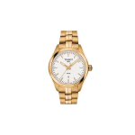 TISSOT PR100 Kollektsioon Kvartsmehhanismiga Naiste K&auml;ekell 33mm Valge sihverplaadi Roostevabast terasest korpus T101.210.33.031.01 Rose Gold Strap