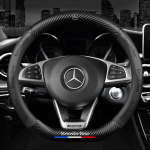 GLC GLB Mercedese m&auml;rk Nahast roolikatte Auto stiilimine Mercedes Benzi AMG W203 W206 W220 W205 W211 W212 W201 W210 W jaoks