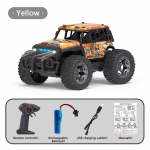 Uus Q181 30KM/H 1:20 RC-auto koos LED-tuledega 2,4 GHz topeltmootoriga RC Monster Truck maastikus&otilde;idukiga maastikuauto, kiire RC v&otilde;idus&otilde;iduauto m&auml;nguasja lastele kingitus oranž