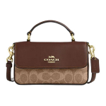 K&auml;ekott Josie 18 Logoga pandlakinnitusega kunstnahast ja nahast &otilde;lakott/ristkorpuskott V&auml;ikesed naiste kotid Pruun Kollane CW412-IMXHE Basic Set (Bag+Dust Bag)