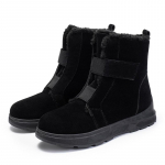 Kunstnahast Paksenatud Pl&uuml;&uuml;sist Lumisaapad Naistele Talvised Suuremad Hoidke Soojas Pahkluusaapad Naine Libisemiskindel Platvorm Puuvillaga Polsterdatud Jalan&otilde;ud 36 must