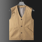 Meeste Kevad-Suvine Suur Suurus Vest V&auml;litingimustesse Mitme Taskuga Varrukateta Denim Jakk M