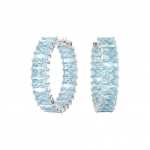 Swarovski Matrix komplekt K&otilde;rvar&otilde;ngad Kuup Tsirkoonium Roodiumiga Pinnatud Naiste k&otilde;rvar&otilde;ngad 5659037 Box+Shopping Bag (Random Color)