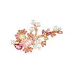 Swarovski kirs&otilde;ie kujuline pross Naiste aksessuaarid Roosa 5688478 F,Pink
