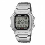 Casio Meeste Roostevabast Terasest 100M Veekindel Alarmi Kvartsikell W-800HD-1AV must