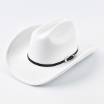 Unisex L&auml;&auml;ne Kauboi M&uuml;ts Nahast Vintage Suure &Auml;&auml;rega H&auml;rrasmees Kauboi Jazz M&uuml;ts Cloche Kiriku Sombrero Meeste M&uuml;tsid Can Be Adjusted valge