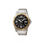 CASIO Meeste Standardseeria Must Kell MTP-1291D-1A3V MTP-1291D-1A3V Silver Strap