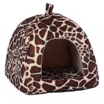 Pehme maasikas Leopard Lemmikloom Koer Kass Maja Telk Kennel Doggy Talvine soe padi korv Loomade voodi koobas Lemmikloomatoodete tarvikud