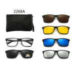 6-&uuml;hes Meeste Naiste Polariseeritud Optilised Magnetilised P&auml;ikeseprillid Klamber Magnetiga Kinnitatavad P&auml;ikeseprillid Polaroid Klamber P&auml;ikeseprillide Raam Ja Kott