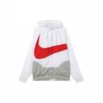 Nike Sportswear Swoosh kapuutsiga kootud lai tuulekindel jakk unisex valge DD5968-100 XL