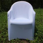Elastsed tugitoolikatted Spandexist libisevad katteid tugitoolidele Katteid Pulmapeo toolikate Housse De Chaise Mariage 1PC valge