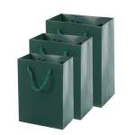 24 tk &uuml;hev&auml;rvilist paberist ostukotti kingikotti k&auml;epidemetega v&auml;ikese ettev&otilde;tte kingituste, lillede pakkimise, piimatee ja kohvitasside jaoks 24pcs&12x7x16cm roheline