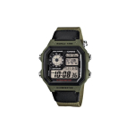 Casio STANDARD seeria v&auml;ike ruudukujuline mehhanism k&uuml;mme aastat patareitoitega kvartsmehhanism rihmast rihm Jaapani ja Korea kell meeste kell AE-1200WHB-3B must