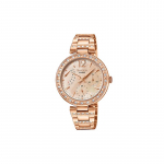 Casio SHEEN seeria lihtne vabaaja mood kvartsmehhanism roostevabast terasest rihm Jaapani ja Korea kell naiste kell p&auml;rlmutter SHE-3043PG-9A must