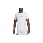 Nike Dri-Fit Nigeeria Kirjatr&uuml;kiga Pullover Vabaaja Spordi L&uuml;hikeste Varrukatega Jalgpalli S&auml;rk Meeste Topid Valge FQ8837-100 L