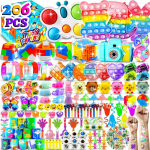 Fidget 206 tk M&auml;nguasjad Kingitused Karbis Pop V&otilde;tmehoidja It &Uuml;llatus Mull Fidget Stressivastane M&auml;nguasi Lastele Lastele T&auml;iskasvanutele