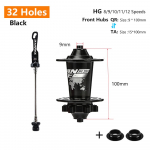 TANKE 120 Click Hub 6 Laagriga MTB M&auml;giratta Rummu Eesmine Tagumine 28 32 36 Ava QR L&auml;bi-telg Vahetatav Ketaspiduriga Jalgrattarummu HG 32H Black QR-TA F