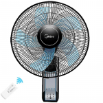 Midea 5-labaga puldiga t&ouml;&ouml;stuslik seinaventilaator CN pistikuga (adapter kaasas)
