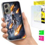 Kaitse&uuml;mbris Motorola Moto G06 / G06 Power jaoks &Uuml;mbris Case Tagak&uuml;lg&uuml;mbris + Klaas