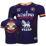 Uus suvine 3D Muay Thai tr&uuml;kiga T-s&auml;rk Meestele Lastele Mood BJJ Sport T-s&auml;rgid Unisex J&otilde;usaal Kiired Kuivad Riided VSZAP Top Tee L blue