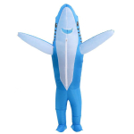 Unustamatu t&auml;ispuhutav looma kost&uuml;&uuml;m festivalideks ja aastas&uuml;ndmusteks Shark white
