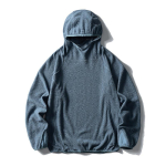 Unisex kerge pilveveluurist kapuutsiga kiiresti kuivav s&auml;rk v&auml;lispordiks klassikaline kapuuts elastsed varrukaotsad detailid S gray