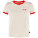 FJALLRAVEN Naiste Retro L&uuml;hikeste Varrukatega T-s&auml;rk (14600297) Flame Orange/M white