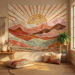 Boho k&otilde;rbetuule vaibad Akvarellm&auml;gimaastiku vaibad Terrakota Salvei Seina vaip Magamistuba &Uuml;hiselamu Elutuba 150X200CM